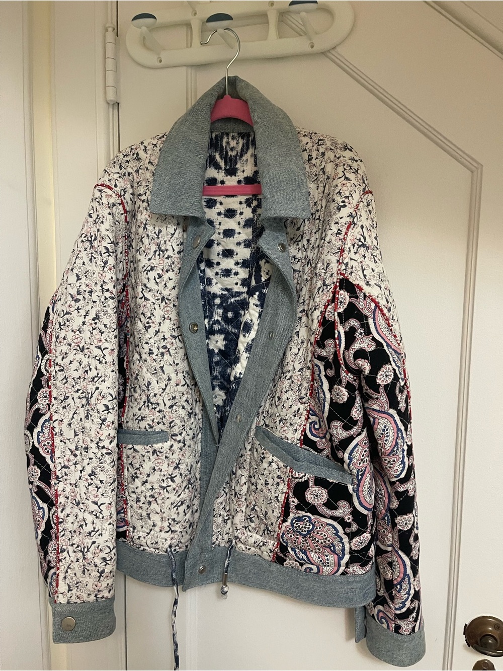Blank NY Patchwork Quilted reversible Jacket